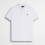 Polo 100% cotone jersey compact - White
