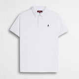 Polo 100% cotone jersey compact - White