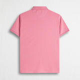 100% Cotton Compact Jersey Polo - Wild Rose