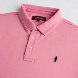 100% Cotton Compact Jersey Polo - Wild Rose