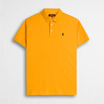 Polo 100% cotone jersey compact - Gold Yellow