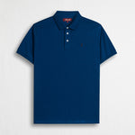 Polo 100% cotone jersey compact - Deep Blue