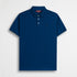 Polo 100% cotone jersey compact - Deep Blue
