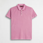 Polo cotone piquet stretch tinto in capo - Wild Rose