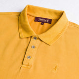 Polo cotone piquet stretch tinto in capo - Gold Yellow