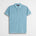 Polo cotone piquet stretch tinto in capo - Sky Blue
