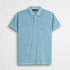Polo cotone piquet stretch tinto in capo - Sky Blue