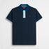 Polo cotone piquet stretch color block - Navy Blue