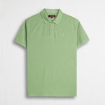 Polo misto cotone e lino - Light Green