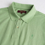 Cotton and Linen Blend Polo - Light Green