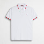 Polo cotone piquet stretch - White