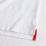 Stretch Cotton Piqué Polo - White