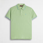 Polo cotone piquet stretch - Light Green