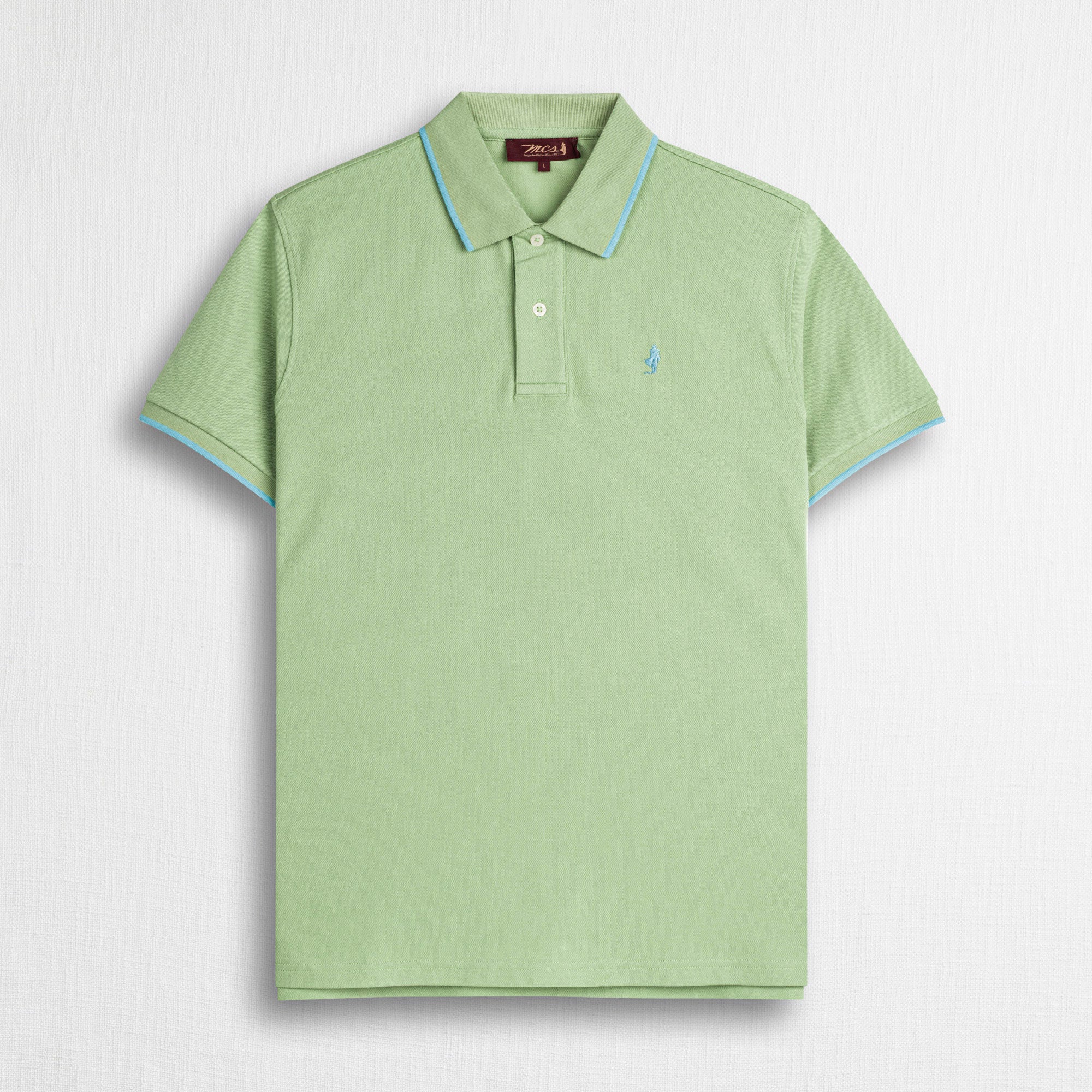 Polo cotone piquet stretch - Light Green
