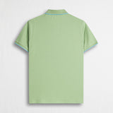 Stretch Cotton Piqué Polo - Light Green