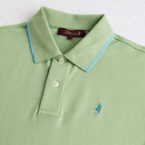 Stretch Cotton Piqué Polo - Light Green