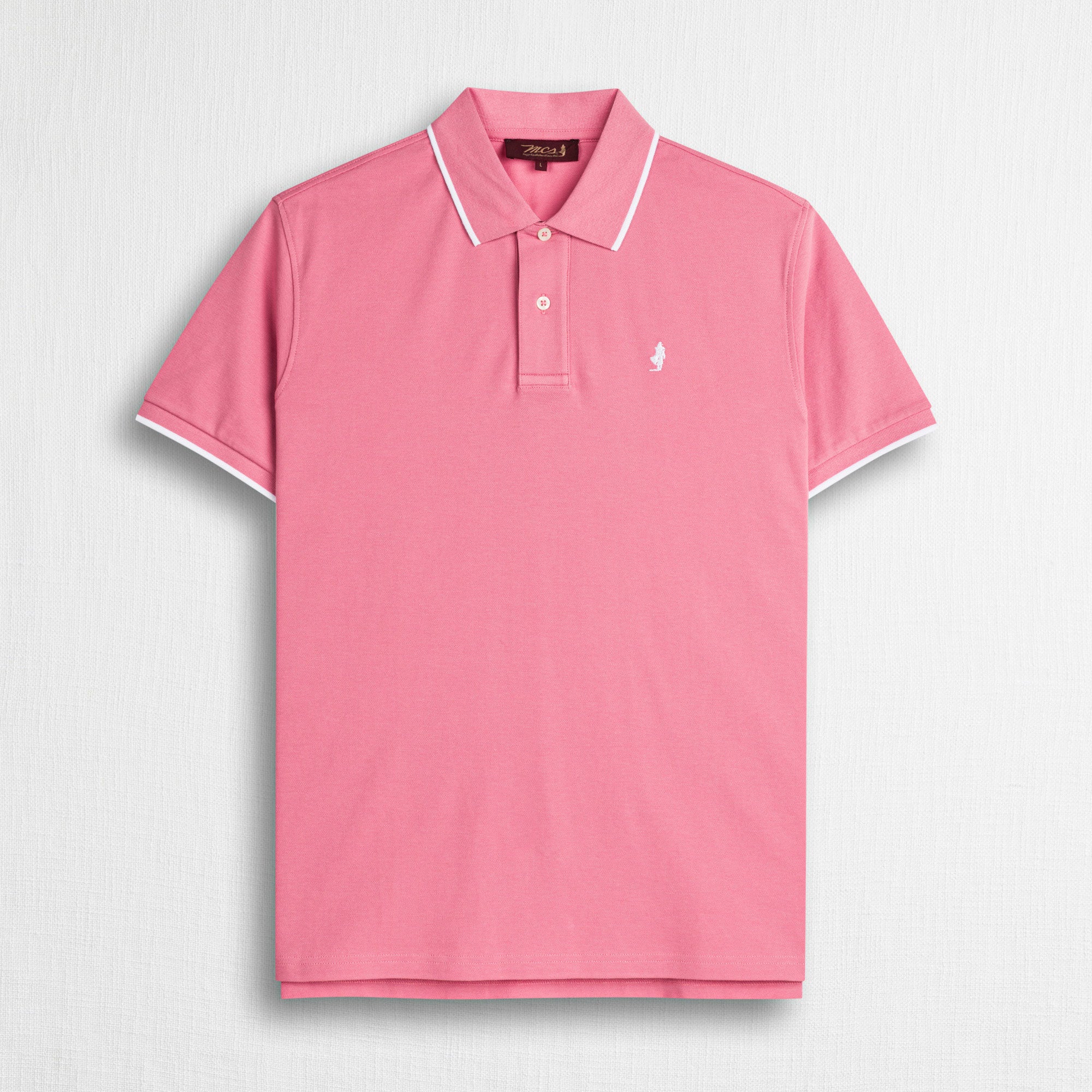 Polo cotone piquet stretch - Wild Rose