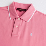 Stretch Cotton Piqué Polo - Wild Rose