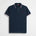 Polo cotone piquet stretch con righe bicolore - Navy Blue
