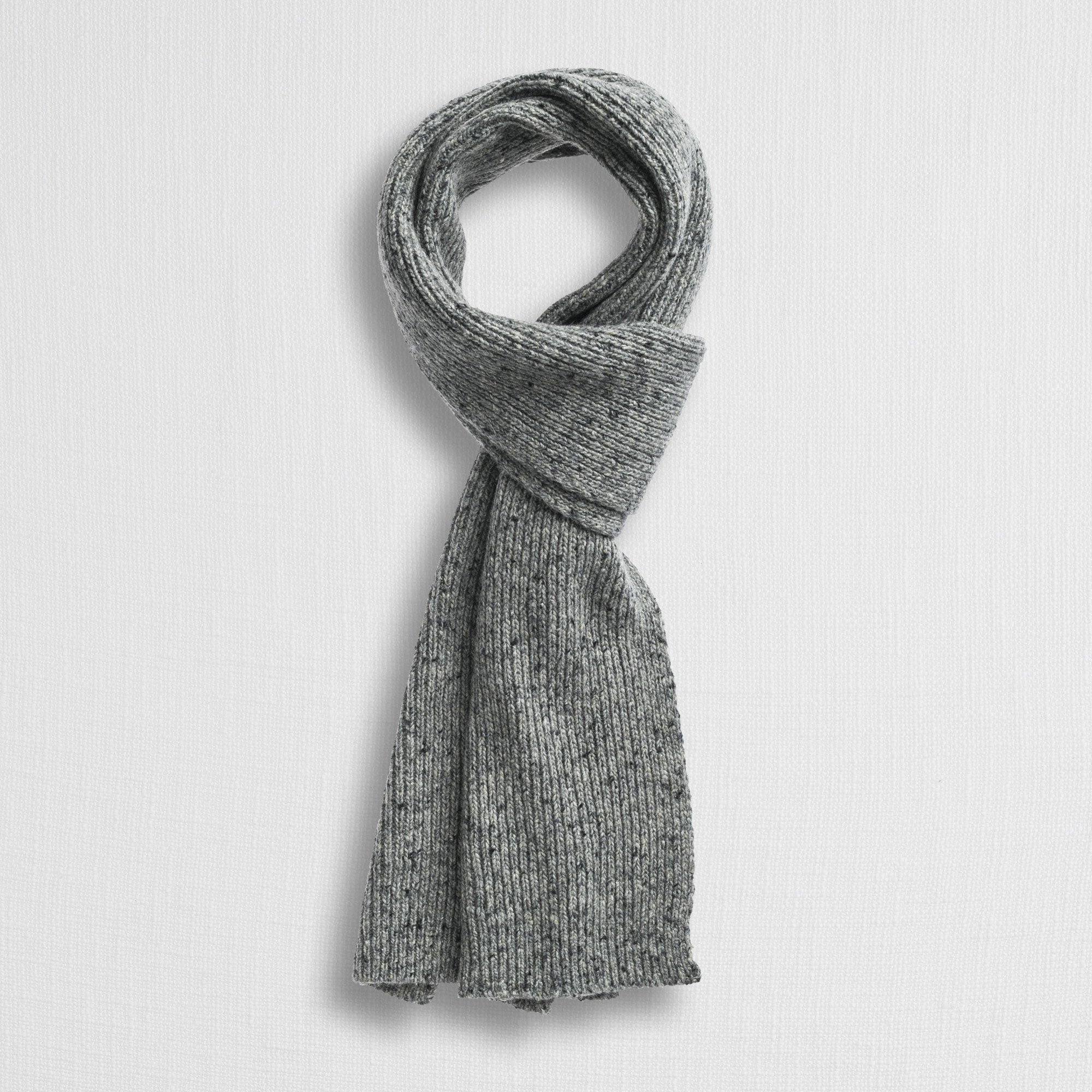 Sciarpa Invernale a Coste - Blue Gray