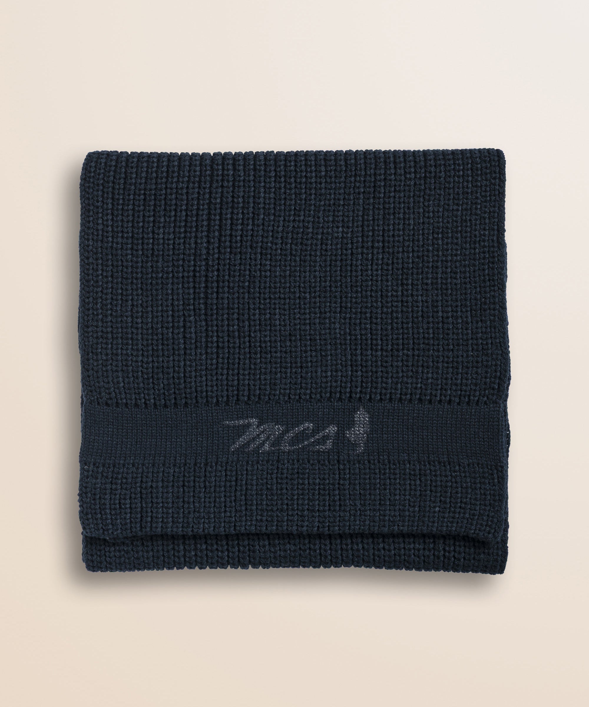 Sciarpa a Coste in Materiale Riciclato - Navy Blue
