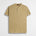 T-shirt serafino 100% cotone tinto capo - Khaky