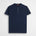 T-shirt serafino 100% cotone tinto capo - Navy Blue