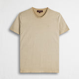 T-shirt 100% cotone tinto a freddo - Khaky