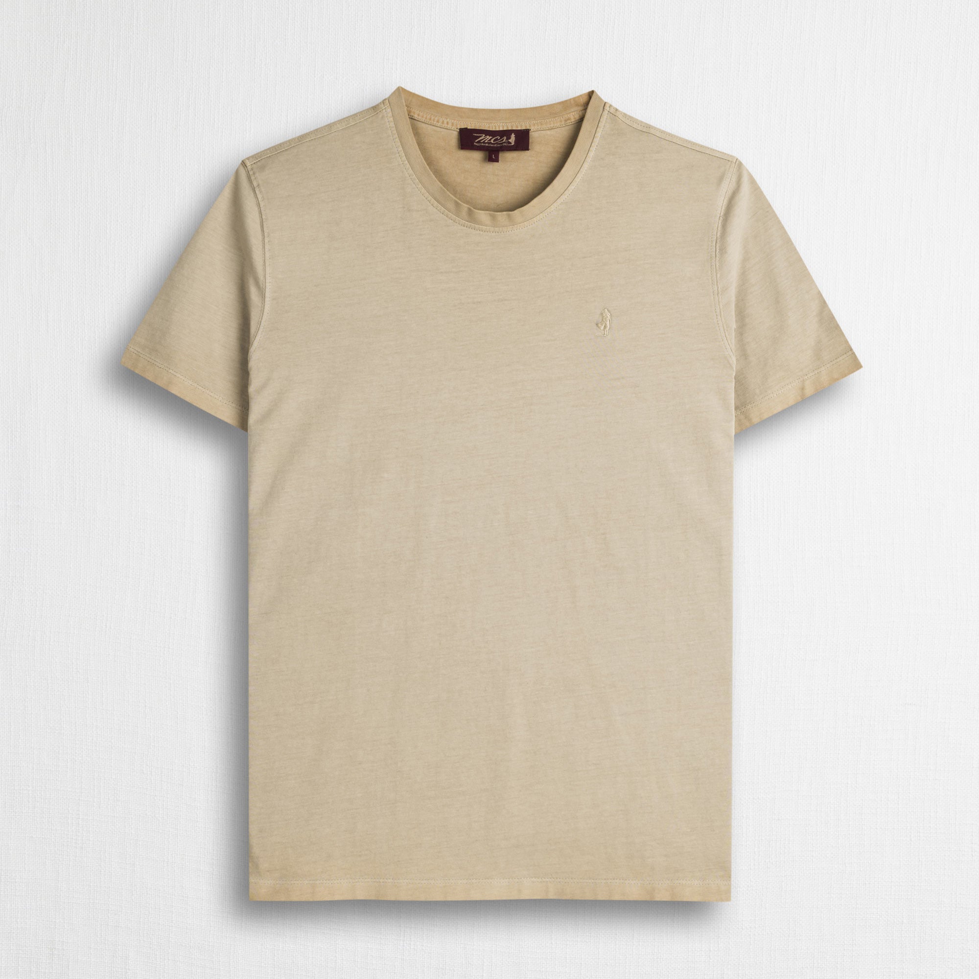T-shirt 100% cotone tinto a freddo - Khaky