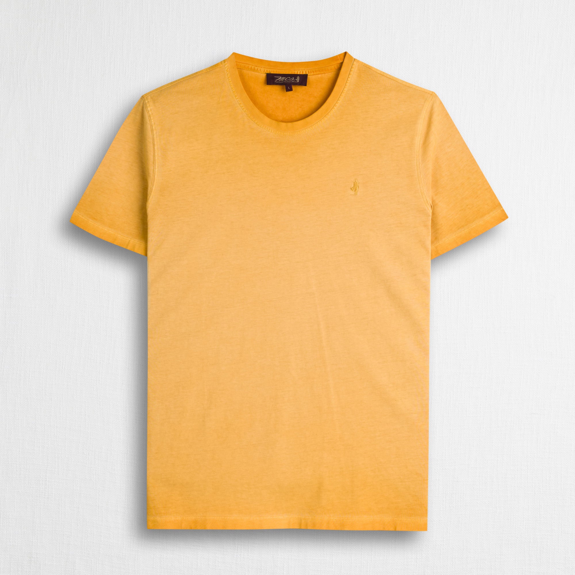 T-shirt 100% cotone tinto a freddo - Gold Yellow