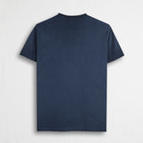 T-shirt 100% cotone tinto a freddo - Navy Blue