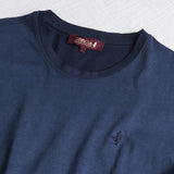 T-shirt 100% cotone tinto a freddo - Navy Blue