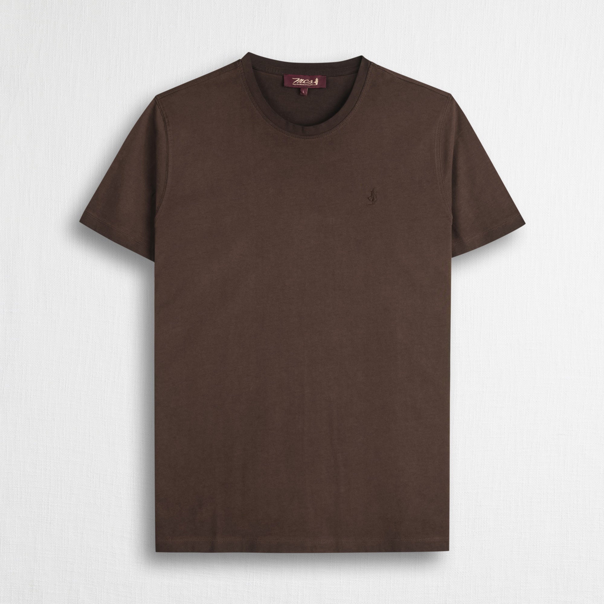 T-shirt 100% cotone tinto a freddo - Chocolate