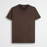 T-shirt 100% cotone tinto a freddo - Chocolate