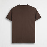 T-shirt 100% cotone tinto a freddo - Chocolate