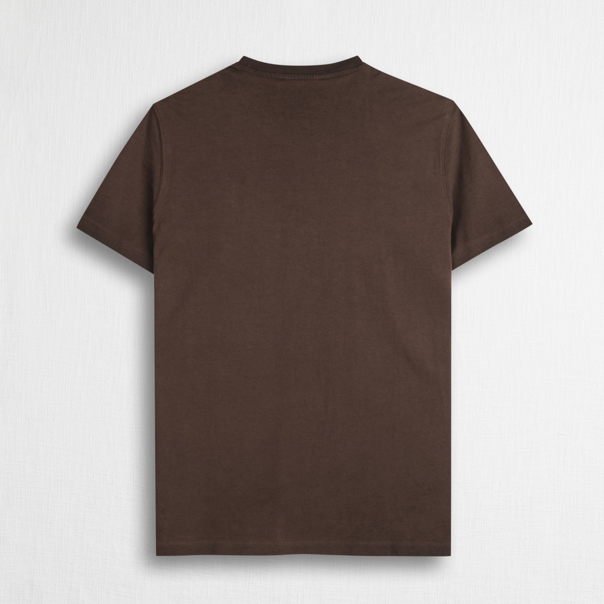 T-shirt 100% cotone tinto a freddo - Chocolate