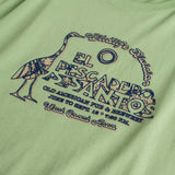 100% Cotton T-Shirt with Large Front Print - Light Green