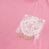 100% Cotton T-Shirt with Heart Graphic Print - Wild Rose
