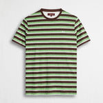 T-shirt 100% cotone fiammato a righe - Chocolate Stripe