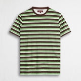 T-shirt 100% cotone fiammato a righe - Chocolate Stripe