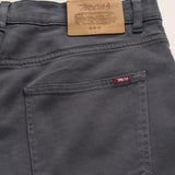Pantalone 5 Tasche in Drill di Cotone Slim Fit dettaglio retro - Grey