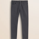Pantalone 5 Tasche in Drill di Cotone Slim Fit fronte - Grey