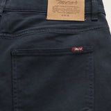 Pantalone 5 Tasche in Drill di Cotone Slim Fit dettaglio retro - Navy Blue
