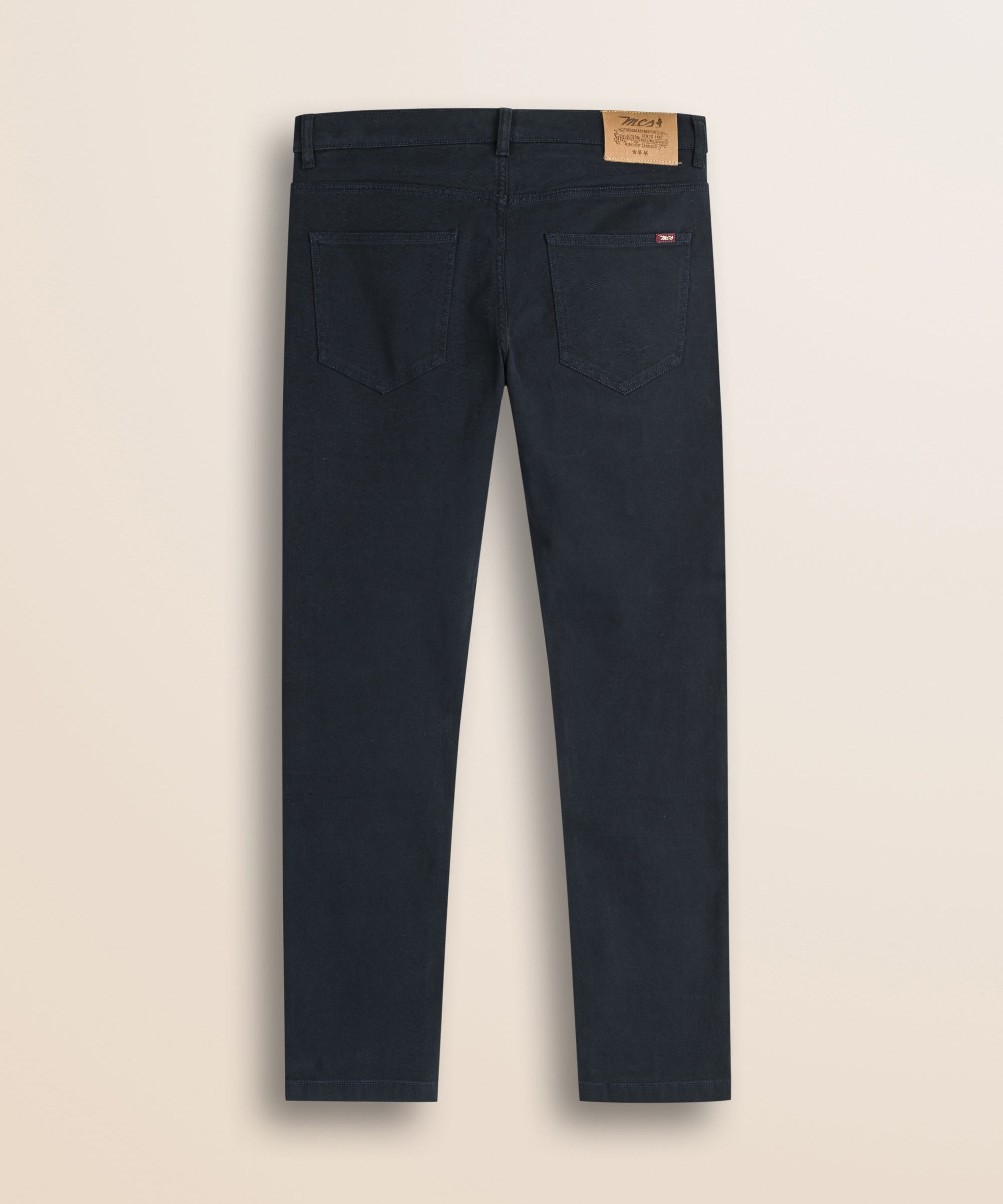 Pantalone 5 Tasche in Drill di Cotone Slim Fit retro - Navy Blue