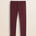 Pantalone 5 Tasche in Cotone Dobby Slim Fit fronte - Merlot