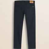 Pantalone 5 Tasche in Cotone Dobby Slim Fit retro - Navy Blue