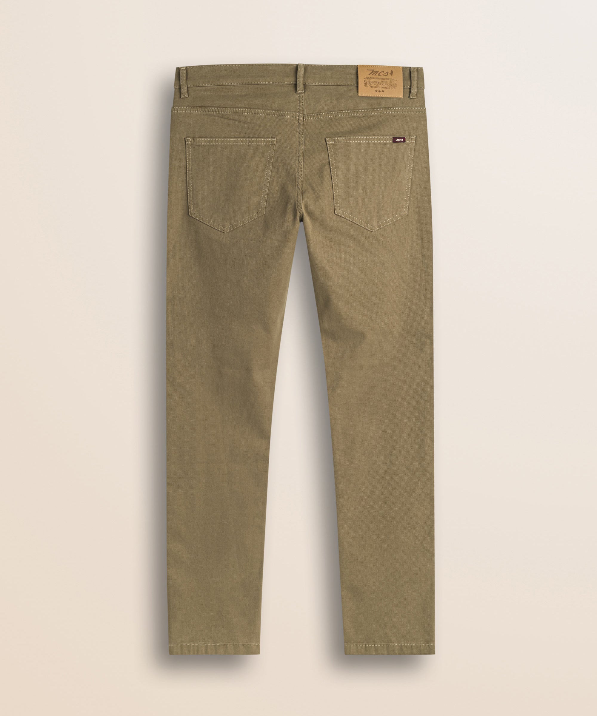Pantalone 5 Tasche in Cotone Dobby Slim Fit retro - Elmwood Brown