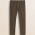 Pantalone 5 Tasche in Cotone Dobby Slim Fit fronte - Chocolate