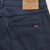 Pantalone 5 Tasche in Gabardina Slim Fit dettaglio retro - Navy Blue