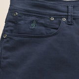 Pantalone 5 Tasche in Gabardina Slim Fit dettaglio tasca - Navy Blue